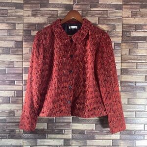Vintage Women’s Size 6 Black & Red Yvonne Marie Jacket
